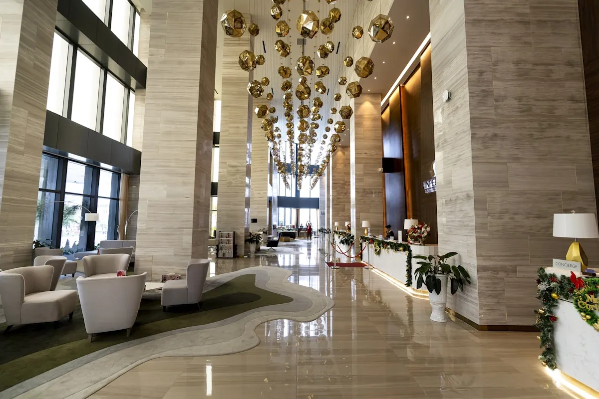 Scent zoning concept, different fragrance zones in a luxury space